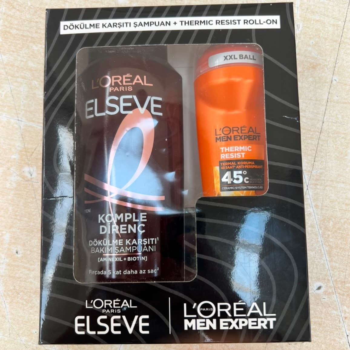 L'Oréal Paris Elseve Shampoo Complete Resistance 300 Ml + L'Oréal Men Expert Thermic Resist Roll-On 50 Ml