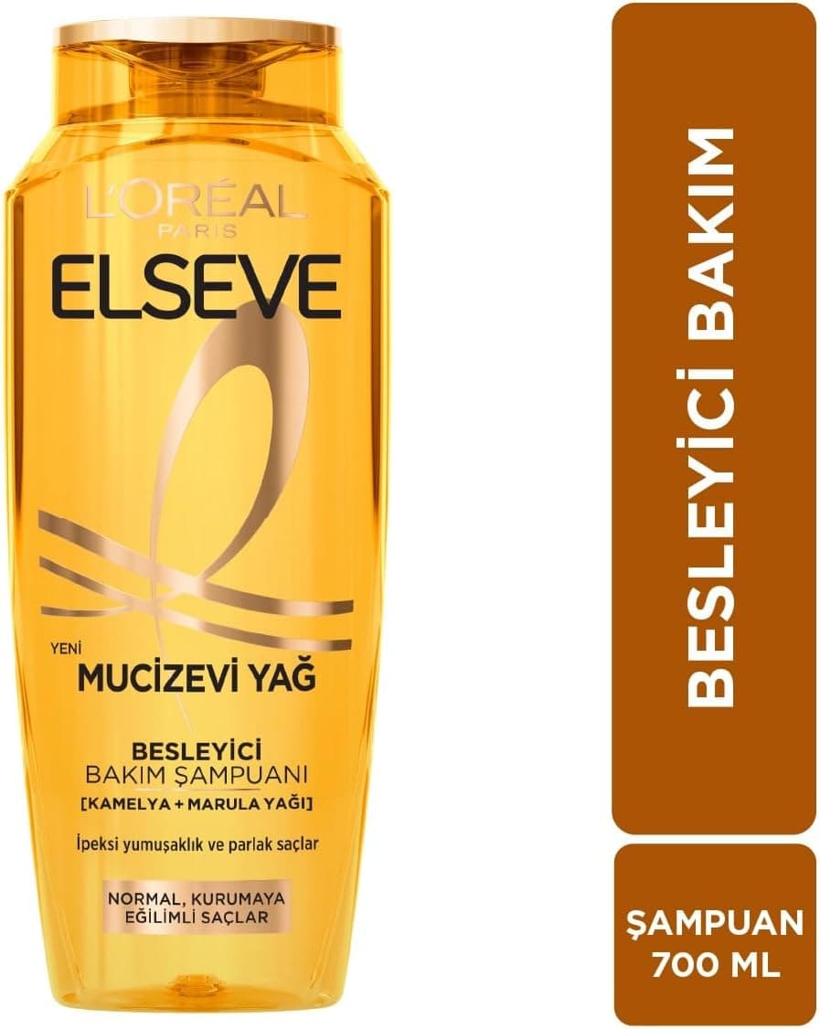 L'Oréal Paris Elseve Mucizevi Yağ Besleyici Bakım Şampuanı 700 ml/ L'Oréal Paris Elseve Miraculous Oil Nourishing Care Shampoo 700 ml